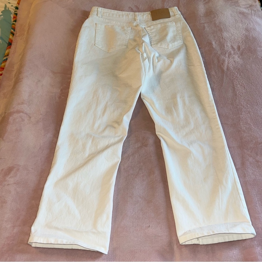 Frye white denim straight leg jeans size 8/29 pockets - Picture 3 of 10